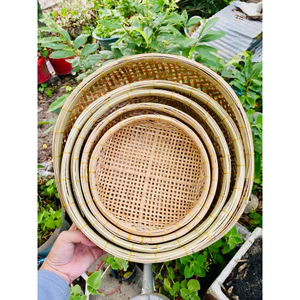 combo 3 cái rổ tre già tiện lợi
