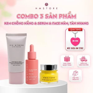 COMBO CHỐNG NẮNG+SERUM + FACE NÁM - hỗ trợ dưỡng, làm đều màu da, mờ thâm nám tàn nhang