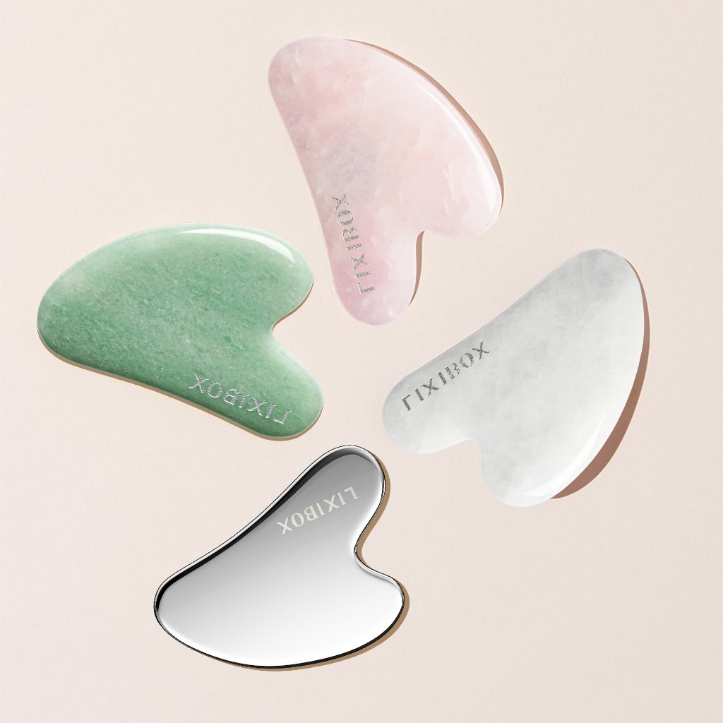 Dụng cụ Massage Mặt Đá Thạch Anh Hình Trái tim Lixibox Heart-Shaped Gua Sha Facial Tool
