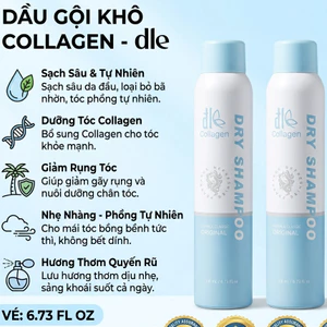 Dầu Gội Khô Collagen Làm Sạch Tóc Tức Thì Tóc Bồng Bềnh Hết Bết Dính Hương Nước Hoa 200ml
