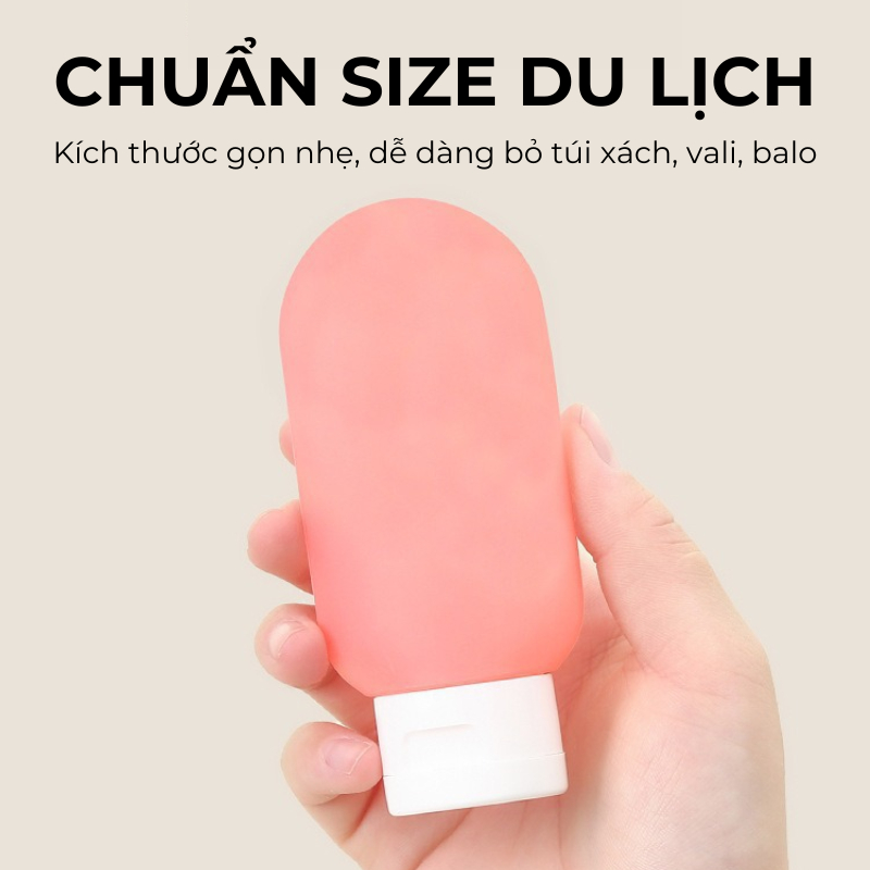Set 3 Lọ Chiết Mỹ Phẩm Du Lịch 60ml KOOBEE – Chai Đựng Dầu Gội, Sữa Tắm, Lotion, Toner Kèm Túi (207)