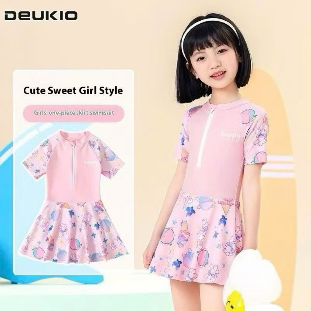 Đồ bơi cho bé gái size 10-40kg hoạ tiết cinnamorol hot hit, đồ bơi bé gái có quần bảo hộ, bikini cho bé