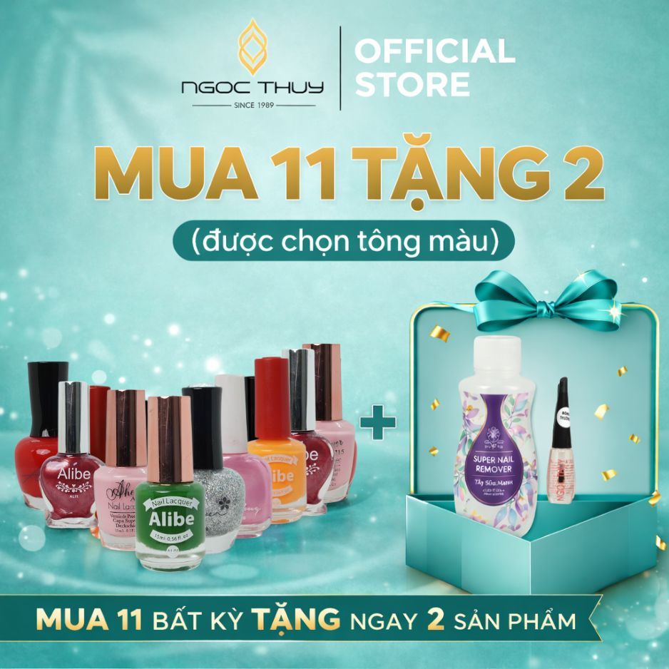 SET RỦNG RỈNH - SƠN THƯỜNG NGẪU NHIÊN TẶNG KÈM NƯỚC RỬA VÀ SƠN BÓNG Được Chọn Tông Màu - Ngọc Thủy Nails