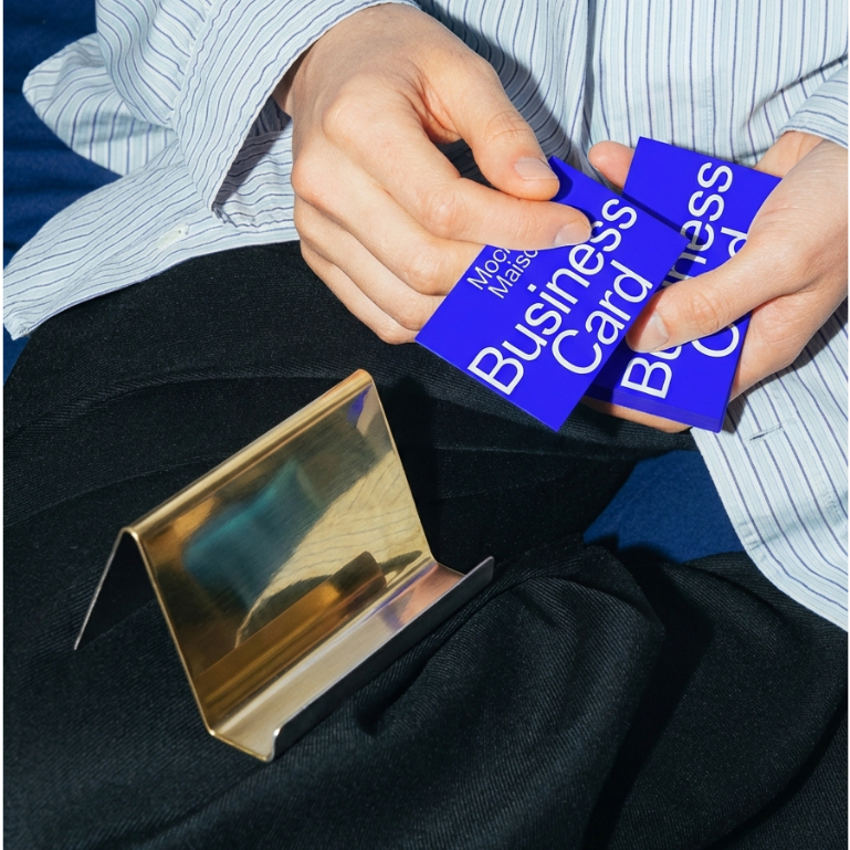 Kệ đựng namecard, card visit, giá đựng danh thiếp, giá đỡ điện thoại để bàn, vật liệu inox gương