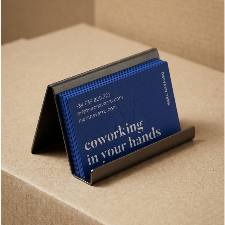 Kệ đựng namecard, card visit, giá đựng danh thiếp, giá đỡ điện thoại để bàn, vật liệu inox gương