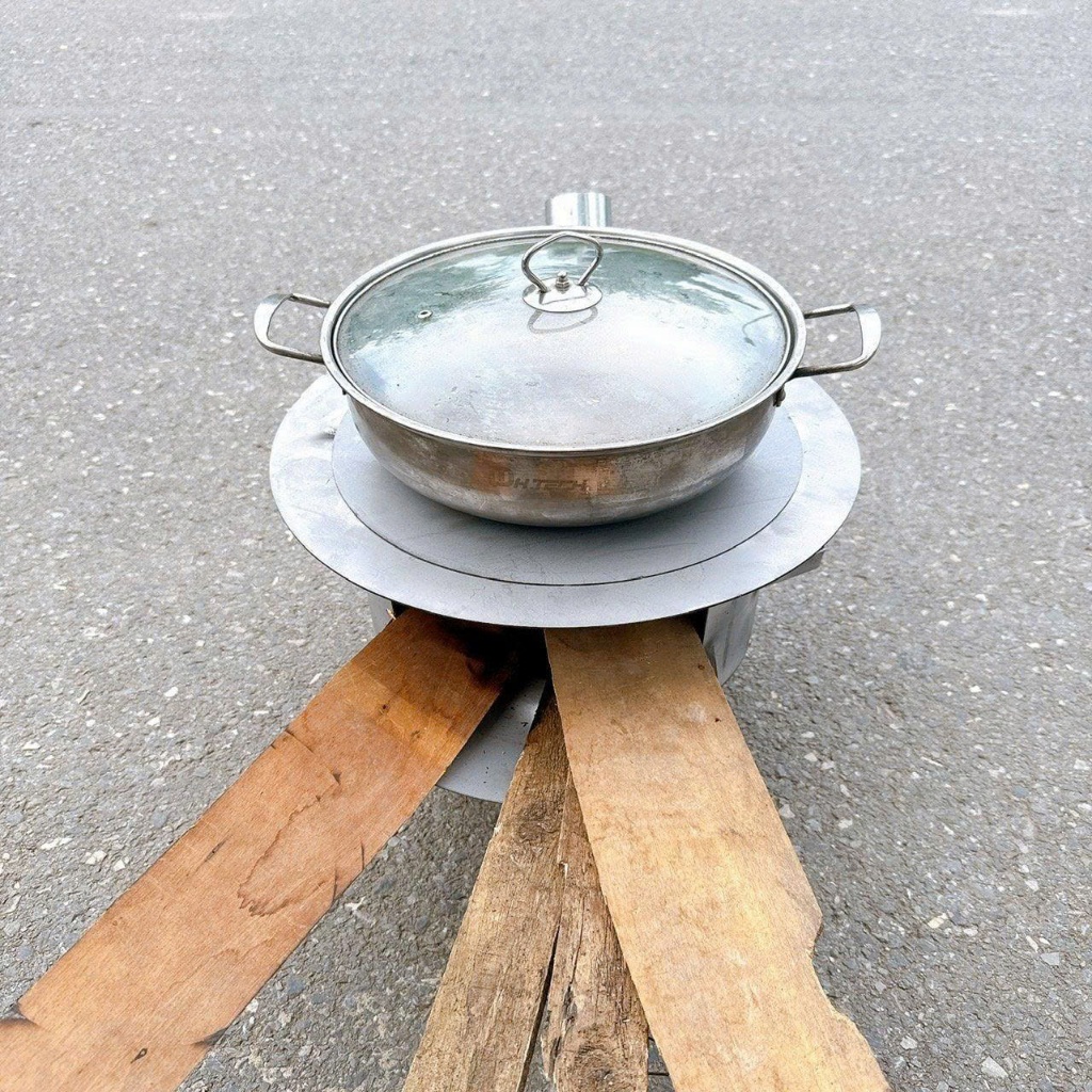 Bếp củi đa năng không khói thép dày đường kính 35cm -40cm -50cm