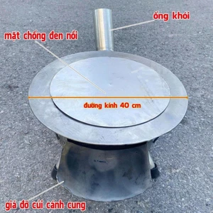 Bếp củi đa năng không khói thép dày đường kính 35cm -40cm -50cm