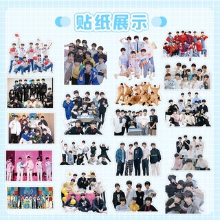 [hàng sẵn-xanh lá] Hộp 120 sticker TF Gia Tộc F3 / Hộp nhựa đựng hình dán (không trùng nhau) Chu Chí Hâm Tả Hàng