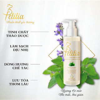 Sữa tắm hữu cơ Petitia 500ml cho chó mèo, hương Phấn hoa anh đào trong trẻo, dưỡng lông, lưu hương