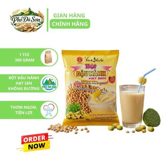 Bột Đậu Nành Hạt Sen Bích Chi có đường / không đường (350gr/gói) Thùng 10 Gói
