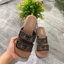 Ảnh Thật Tự Chụp Dép Nữ dép 2 quai ngang chữ đính đá lấp lánh,chất liệu cao su non đi thoáng chân,hàng nhẹ đi êm