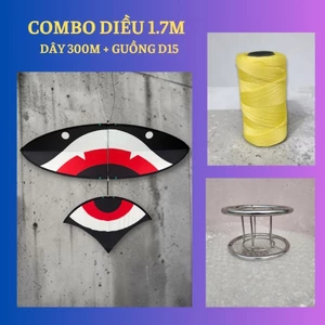 😍 COMBO DIỀU 1.7M + DÂY 300M + GUỒNG D15