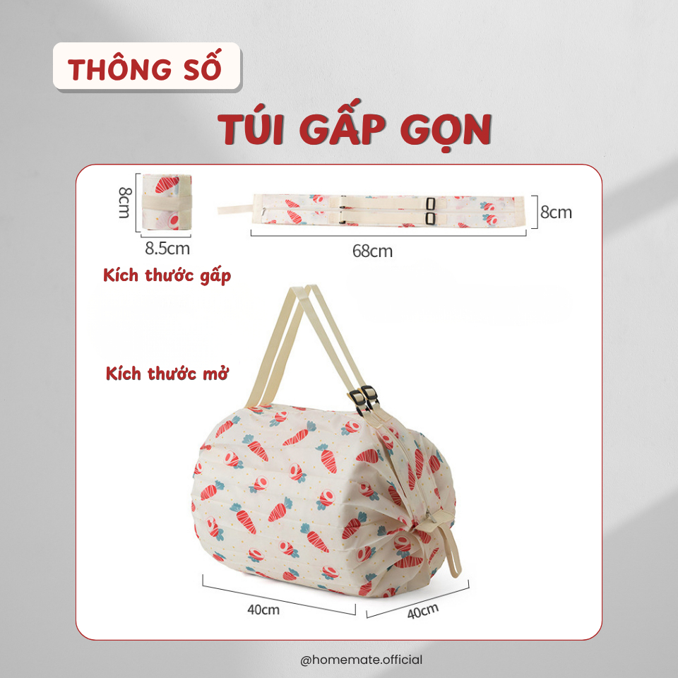 Túi Xách Đi Chợ Vải Oxford Chống Nước Tái Sử Dụng RICHOUSE, Túi Du Lịch Gấp Gọn Siêu Nhẹ Cỡ Lớn