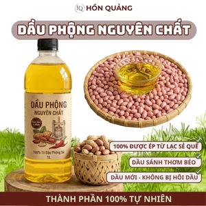 Dầu Phộng Nguyên Chất Hồn Quảng - Dầu Lạc Ép Thủ Công Truyền Thống, Vàng Óng, Thơm Béo Nấu Mì Quảng, Đồ Xào