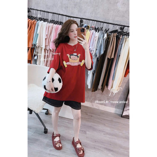 Áo Thun Nữ Họa Tiết Cute Form Rộng QCCC Cao Cấp