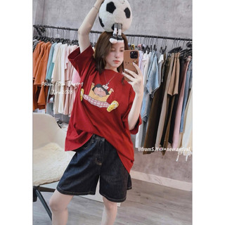Áo Thun Nữ Họa Tiết Cute Form Rộng QCCC Cao Cấp