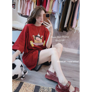 Áo Thun Nữ Họa Tiết Cute Form Rộng QCCC Cao Cấp