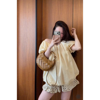 •𝙆𝙞𝙣𝙜𝙨𝙝𝙤𝙥𝙗𝙚𝙖𝙪𝙩𝙮•Áo Thô Kem Tay Bồng Mix Quần Bi