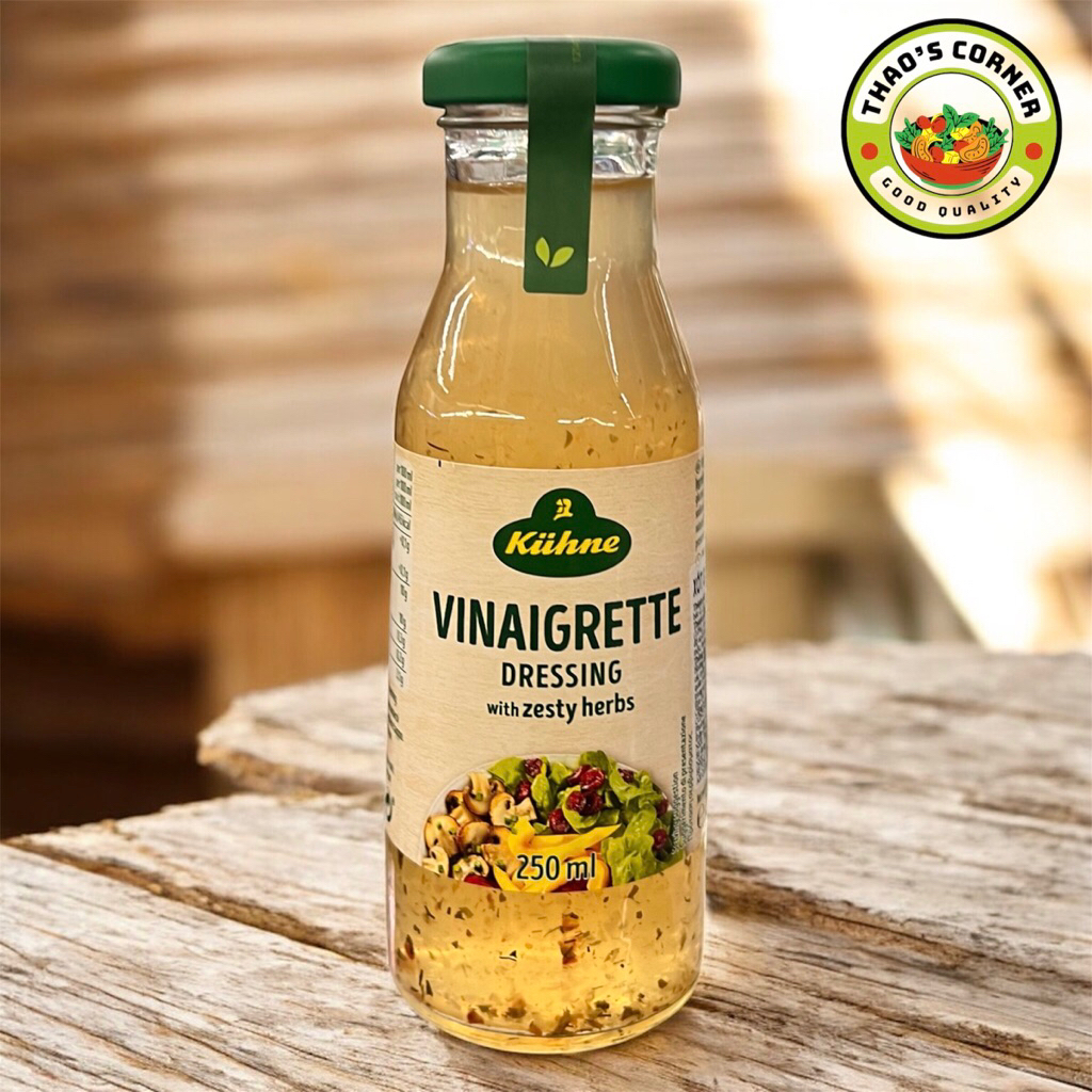 Sốt Salad Đức Kuhne 250ml – Vinaigrette / Italian / Caesar / French / Honey Mustard/ Island – Sốt Trộn Eat Clean Cao Cấp