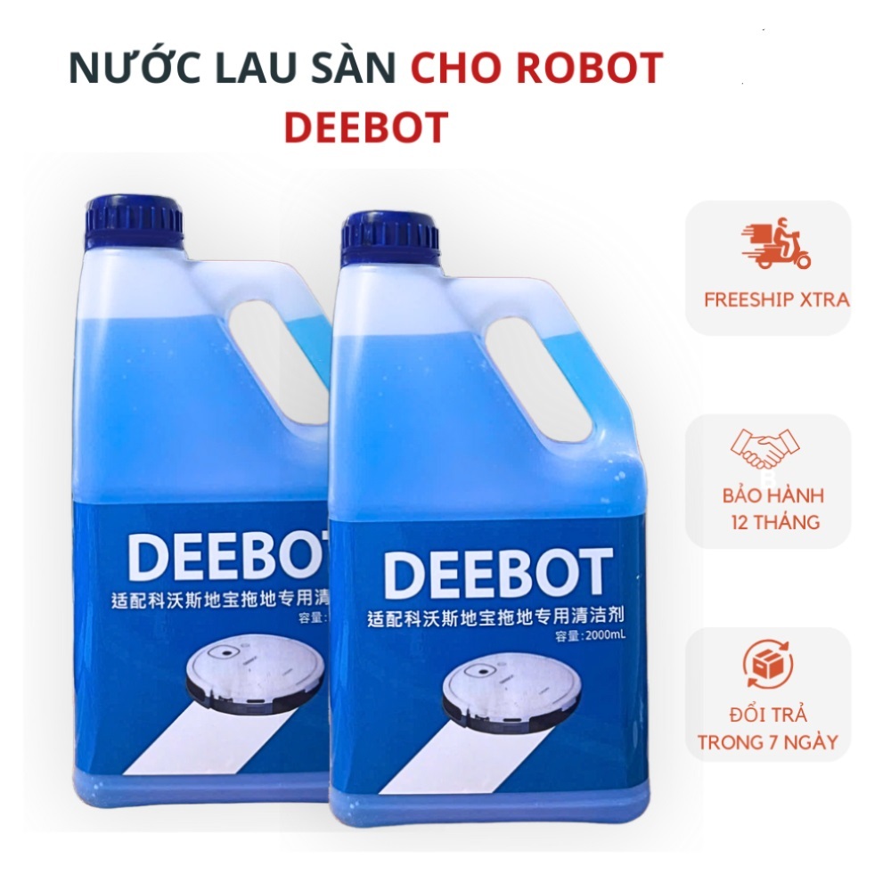 Nước lau sàn robot hút bụi lau nhà - Nước lau nhà hút bụi DEEBOT chuyên dụng cho robot Eco vacs, dreame, xiao mi,...