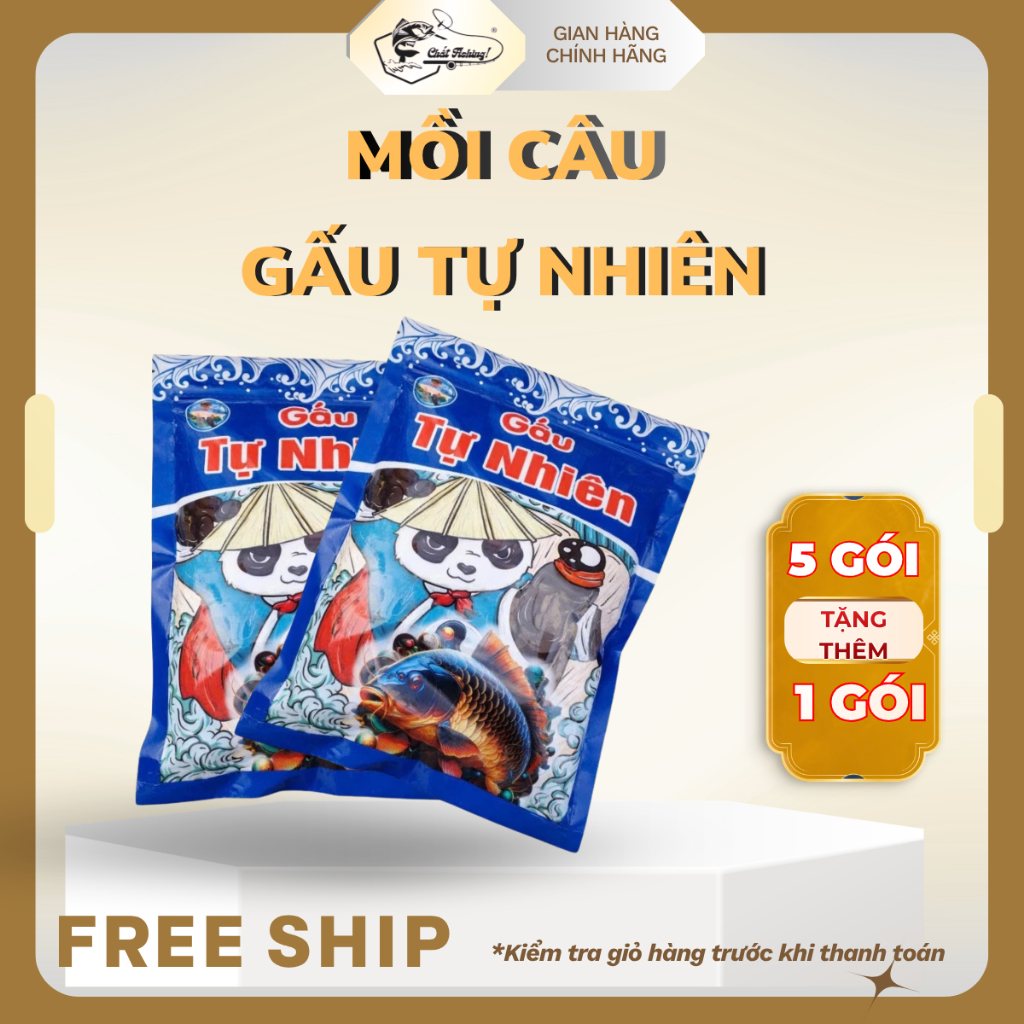 (5 Tặng 1) Mồi Câu Gấu Tự Nhiên 300g, Mồi Câu Cá Tự Nhiên ,Tổng Hợp, Chép, Trôi, Rô Phi, Diếc..