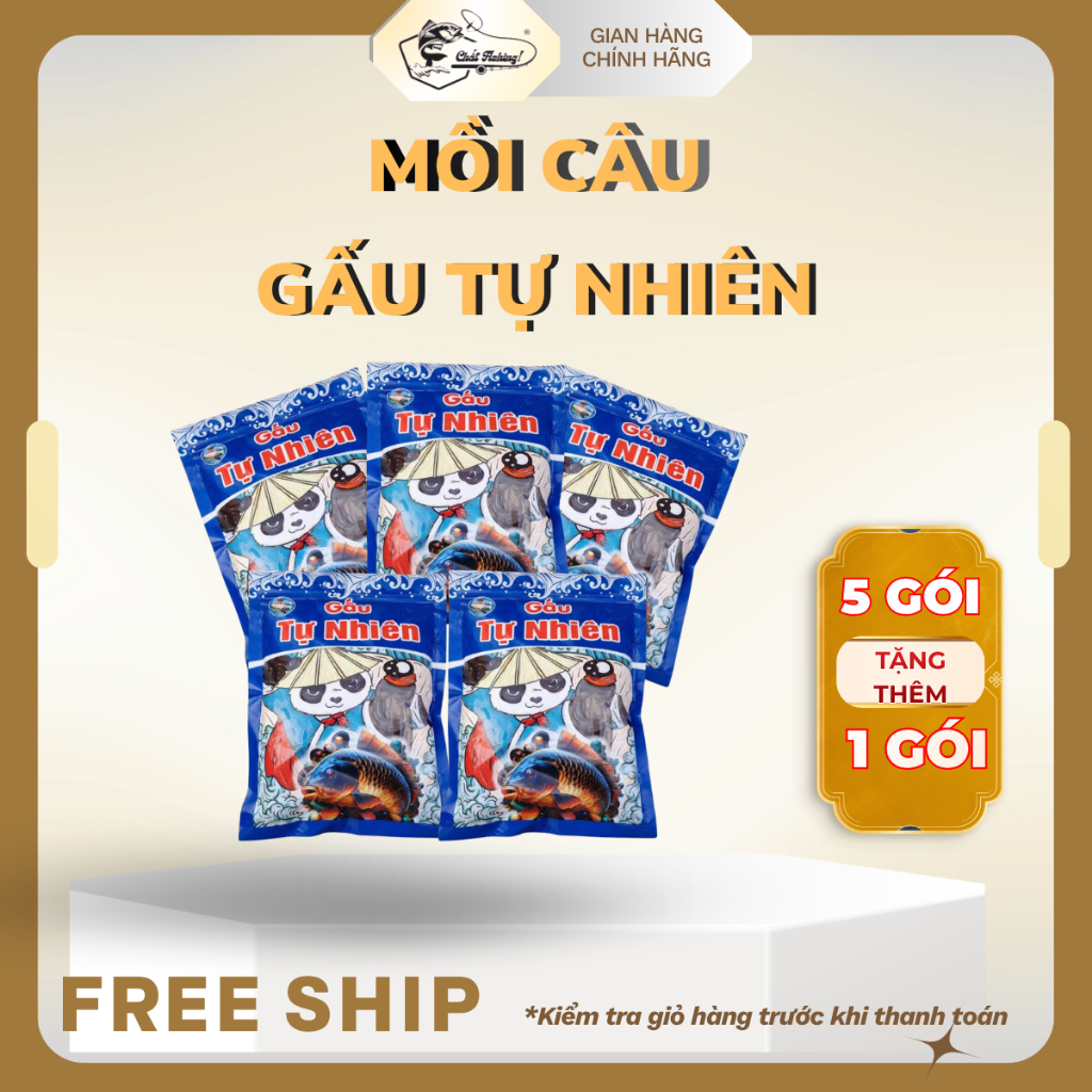 (5 Tặng 1) Mồi Câu Gấu Tự Nhiên 300g, Mồi Câu Cá Tự Nhiên ,Tổng Hợp, Chép, Trôi, Rô Phi, Diếc..