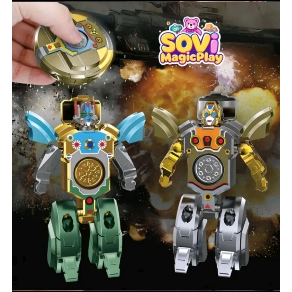 Con quay vừa biến robot vừa quay được , các bạn nam rất thích, làm quà tặng được