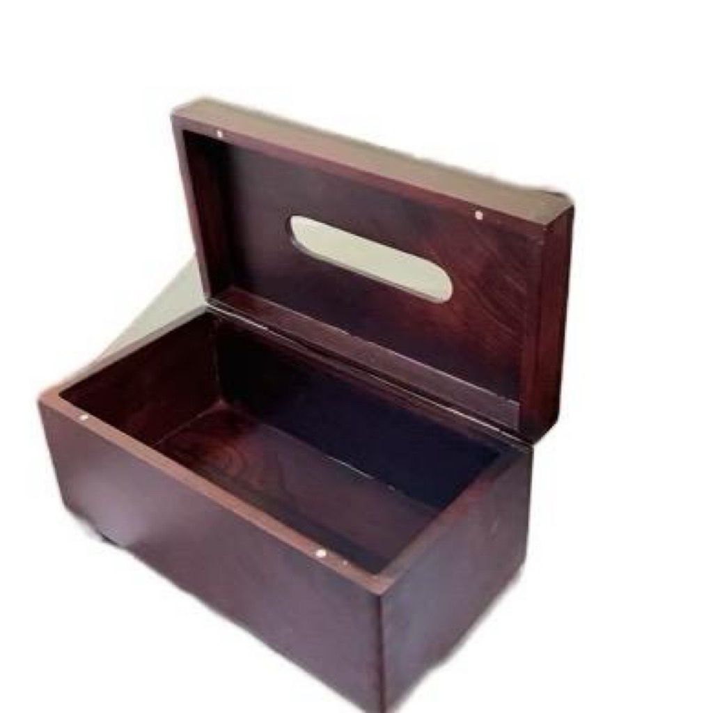 Hộp  đựng  giấy  ăn gỗ Cẩm  cao cấp  hàng  có  mộng  góc  xung quanh