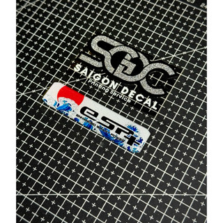 |1 Cái/Bộ/Combo| Sticker Nhựa Nổi Phản Quang HôngDa Mẫu Cờ Nhật Cơn Sóng Dán Ổ KHOÁ, LOGO VUÔNG, ESP