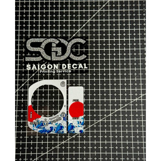 |1 Cái/Bộ/Combo| Sticker Nhựa Nổi Phản Quang HôngDa Mẫu Cờ Nhật Cơn Sóng Dán Ổ KHOÁ, LOGO VUÔNG, ESP