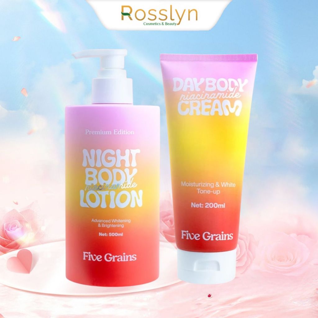 Combo kem dưỡng giúp dưỡng ẩm dưỡng trắng da body ban ngày 200ml và ban ...