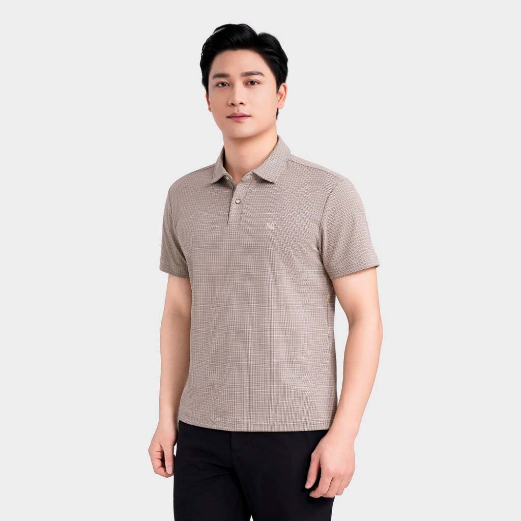Áo Polo ngắn tay nam Insidemen dáng Regular 87% Polyester, 13% Spandex IPS075MAH0