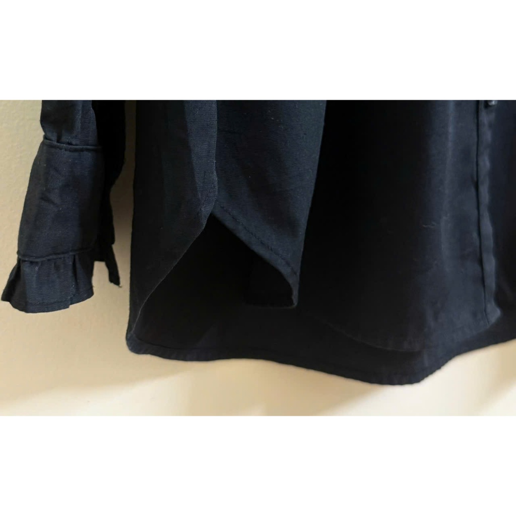 Áo sơ mi đen dài tay nữ của Nhật - 2 hand (Size L)