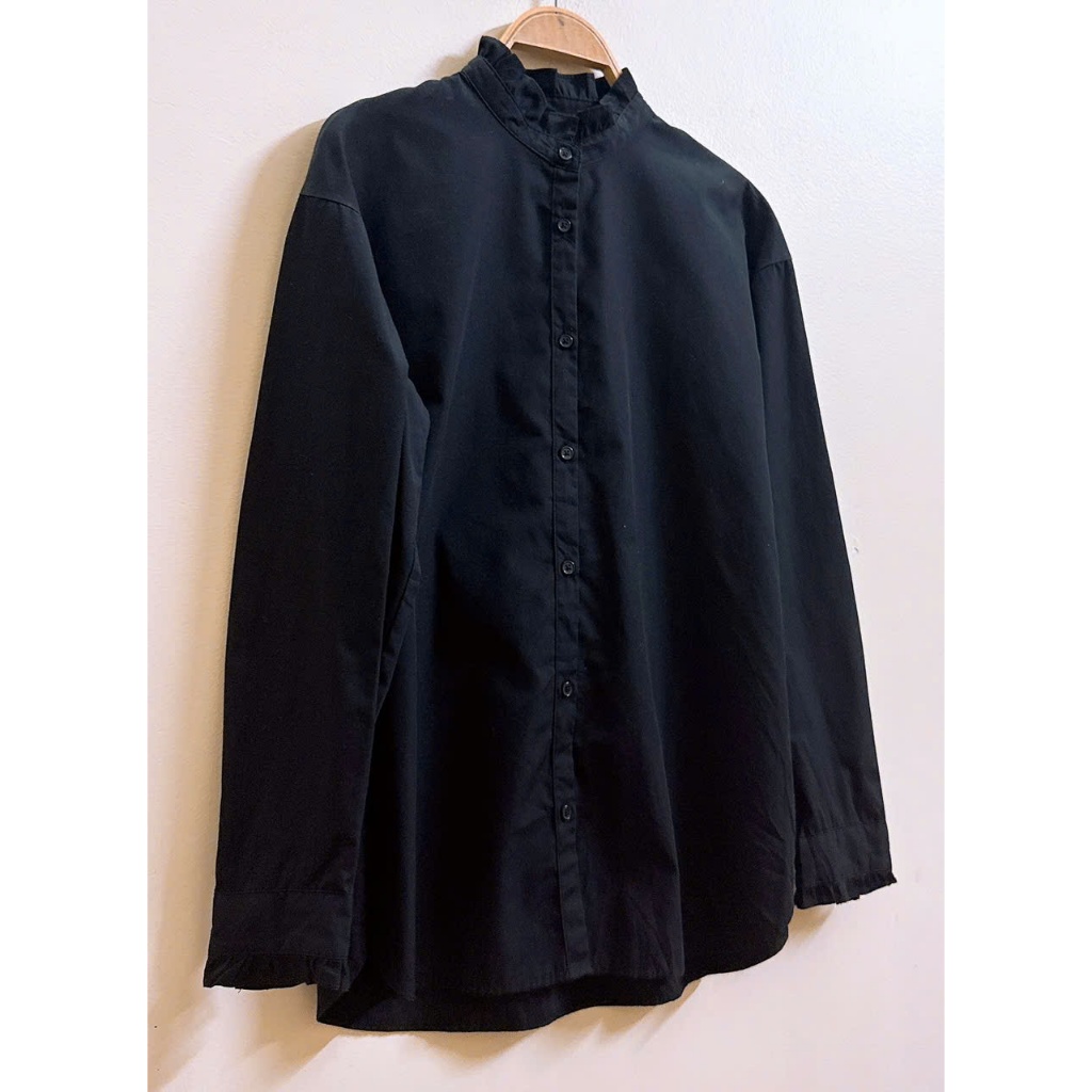 Áo sơ mi đen dài tay nữ của Nhật - 2 hand (Size L)