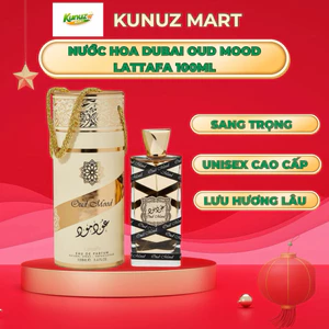 Nước Hoa Dubai Oud Mood Lattafa 100ml Chính Hãng – Hương Oud Sang Trọng, Lưu Hương Lâu, Unisex Cao Cấp