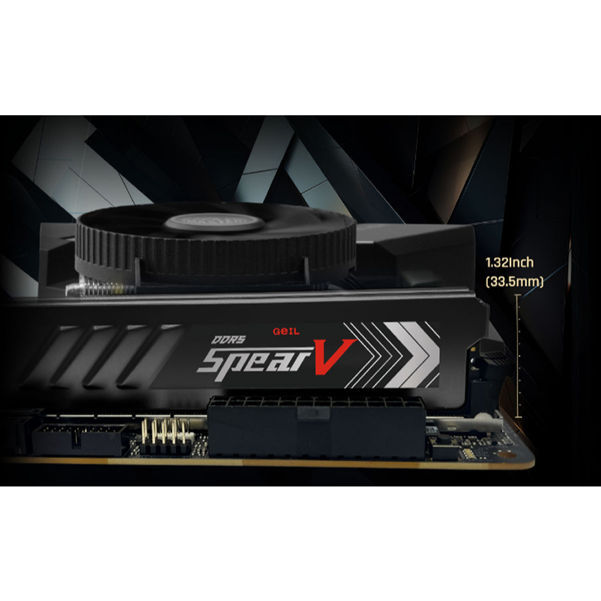 RAM GEIL SPEAR V 16GB (1x16GB) 6000MHz DDR5 Black GASB516GB6000C38BSC (Tản Thép) | BigBuy360 - bigbuy360.vn