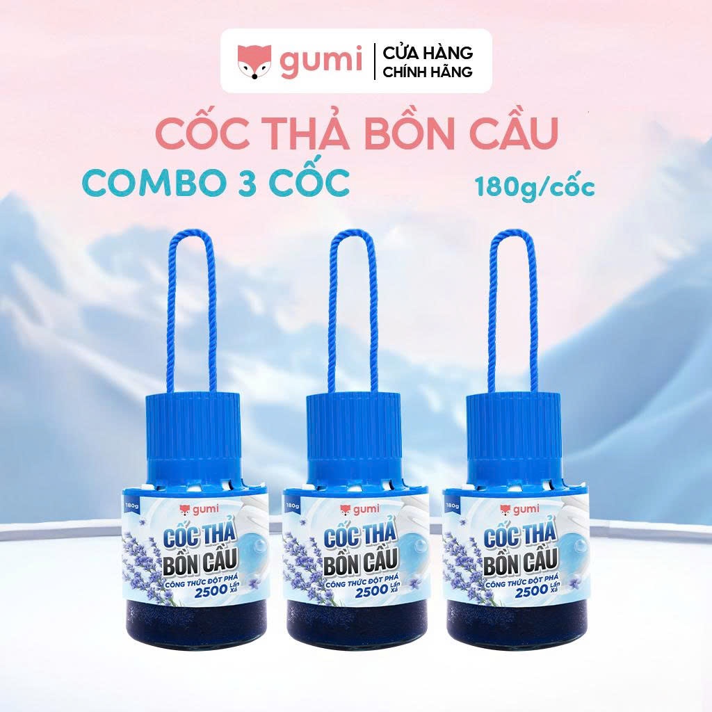 Cốc Thả Bồn Cầu Gumi Dạng Sáp – Hương Thơm Hoa Ly/Oải Hương – Làm Sạch & Khử Mùi Hiệu Quả