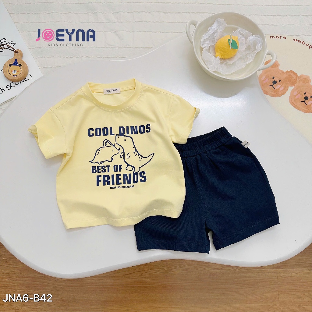 Set bộ cộc Joeyna B42 cool dinos ho bé 8-23kg