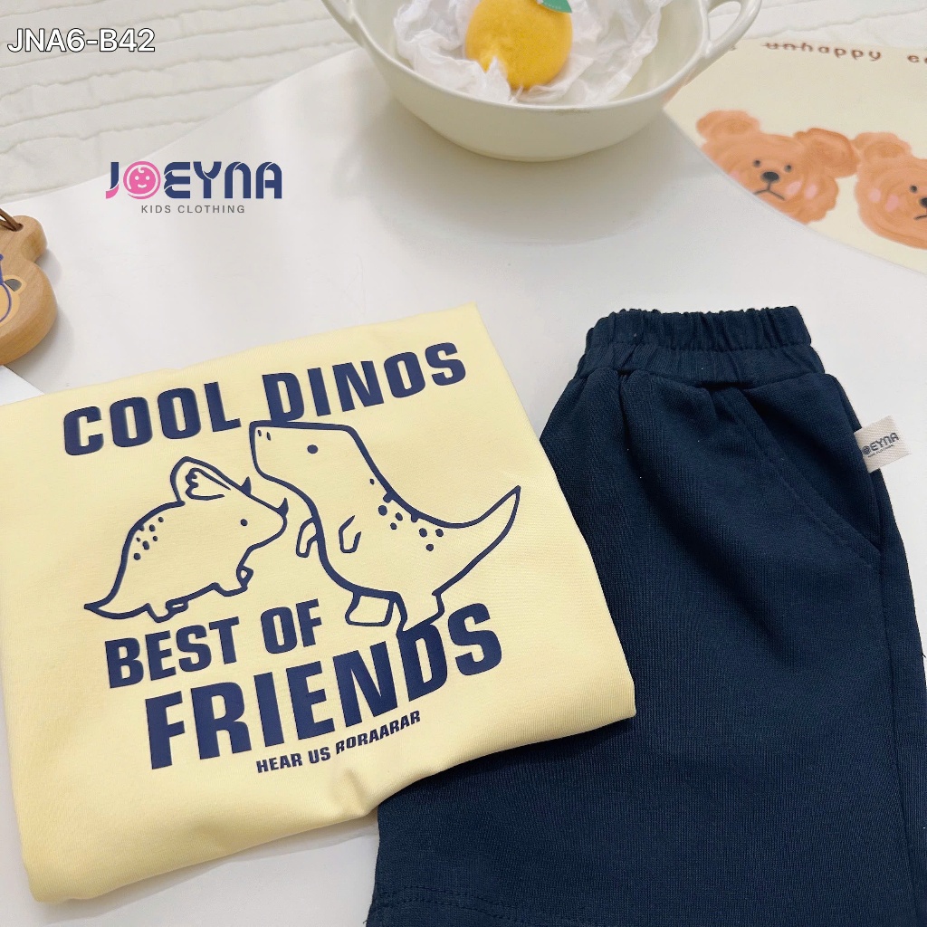 Set bộ cộc Joeyna B42 cool dinos ho bé 8-23kg