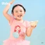 Đồ bơi bé gái ILABY HCM váy bơi công chúa Ariel hồng phối lưới tutu size từ 10-43kg[4011]