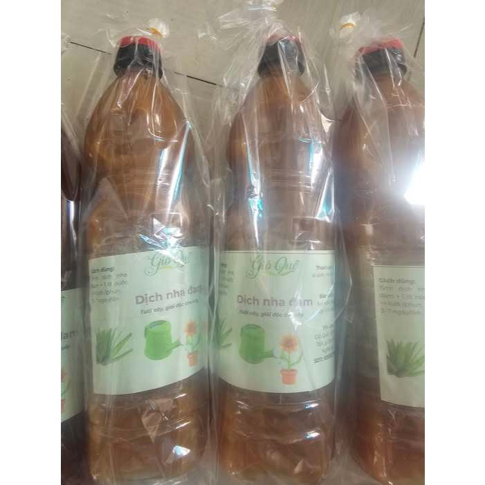 Dịch nha đam -  trồng cây - chai 1l