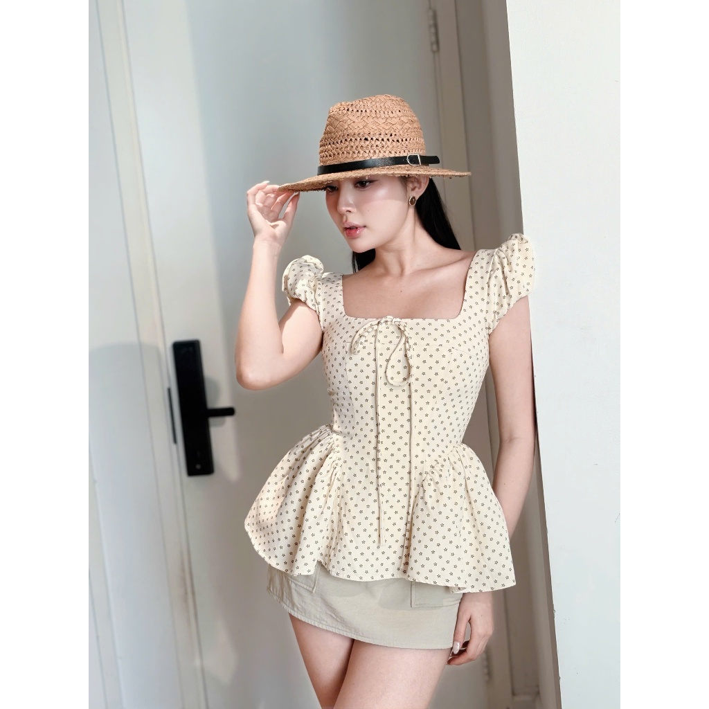 Daisy Shirt | Orli Label | Áo hoa nhí | Hồng - Be - Xanh đen