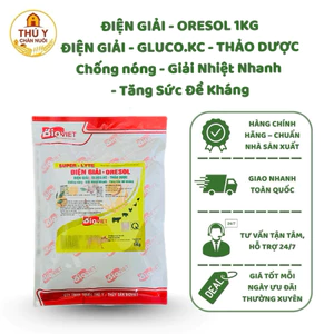 Điện Giải Oresol Điện Giải Gluco.Kc Thảo Dược 1Kg Chống Nóng Giải Nhiệt Nhanh Tăng Sức Đề Kháng Cho Heo, Gà, Vịt, Cút