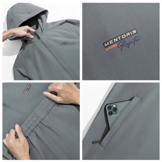 Set Đồ Gió Nam MENTORIS Vải Gió 2 Lớp, Co Giãn Giữ Ấm, Form Thể Thao, Mũ Trùm Linh Hoạt MBG01
