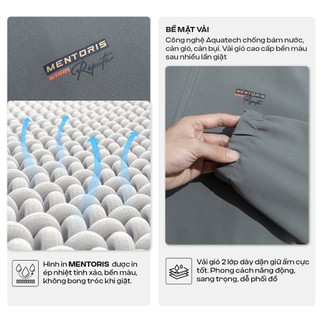 Set Đồ Gió Nam MENTORIS Vải Gió 2 Lớp, Co Giãn Giữ Ấm, Form Thể Thao, Mũ Trùm Linh Hoạt MBG01