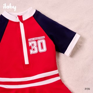 [TẶNG TÚI] Đồ bơi bé gái ILABY HCM chất thun lạnh co giãn chống nước, khóa kéo trước size 10-38kg [3135]