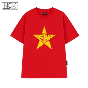 Áo phông unisex đỏ sao vàng thiết kế chữ VIETNAM sáng tạo, form rộng local brand NOK - N064