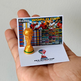 Mô hình tí hon l lịch wordcup 2026 và cúp vàng tí hon