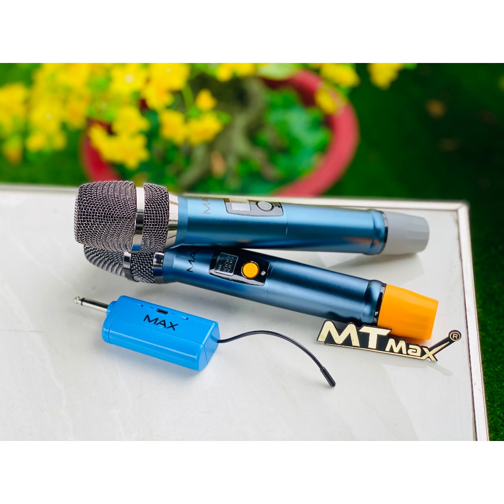 Micro hát hay bắt giọng tốt MTMAX Max 56 , hút âm chống hú hiệu quả, Pin sạc sử dụng lâu