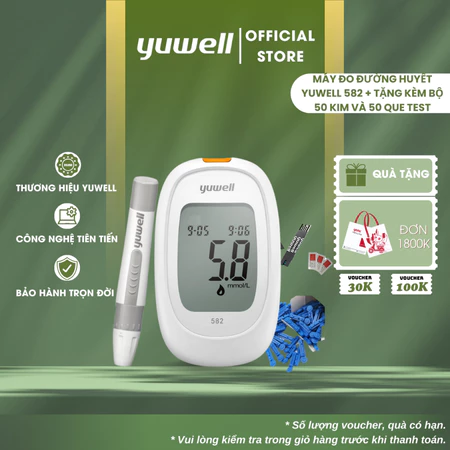 Máy Đo Đường Huyết Điện Tử YUWELL 582